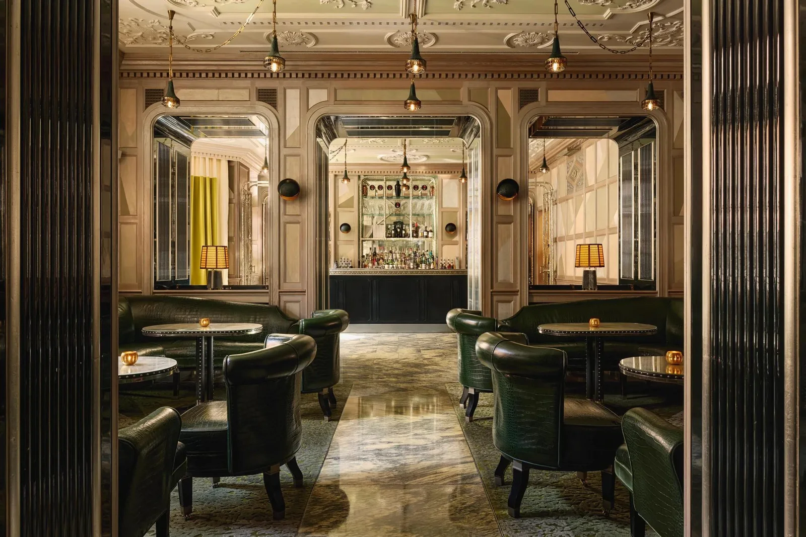 Interior of Connaught Bar at The Connaught in Mayfair, London